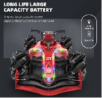 F1 1:12 4WD RC Car Gesture Induction Formula Vehicle Spray with Light Remote Control High Speed Cars Model Toys for Kids Gifts