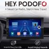 Podofo 8G 128G Car Radio GPS 2 din Android 10.0 Auto Carplay Universal 7" For Volkswagen Nissan Hyundai Toyota Multimedia Player 2735