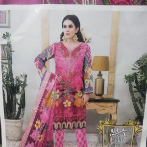 3Pcs Lawn Suit with lawn dupatta (Embroidery) for women and girls (Copy) (Copy) (Copy) (Copy) (Copy)