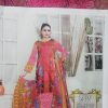 3Pcs Lawn Suit with lawn dupatta (Embroidery) for women and girls (Copy) 3102