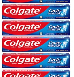 Colgate Cavity Protection Toothpaste with Fluoride, Great Regular Flavor, 6 Ounce (Pack of 6)