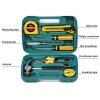 9pcs Professional Hardware Tools Set Accessory Repair Home Tool Box Kit 9 in 1 Tool Kits. 3222