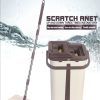 Scratch Mop with Bucket | Self Wringing and Auto Squeeze Wet and Dry 3271