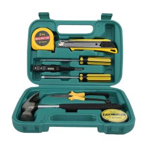 9pcs Professional Hardware Tools Set Accessory Repair Home Tool Box Kit 9 in 1 Tool Kits.
