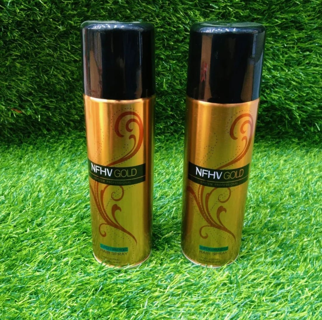 PROFESSIONAL Gold Hair Spray NATURAL HOLD (GOLD) - 200ml