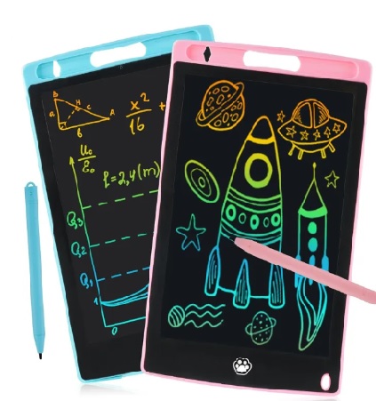 10" LCD writing Tablet electronic slate e-writer, digital memo pad for kids or daily life routine Notebook purpose Educational Toy Kids Handwriting Pad For Children Erasable E-writer, Digital drawing board, Doodle & scribble board