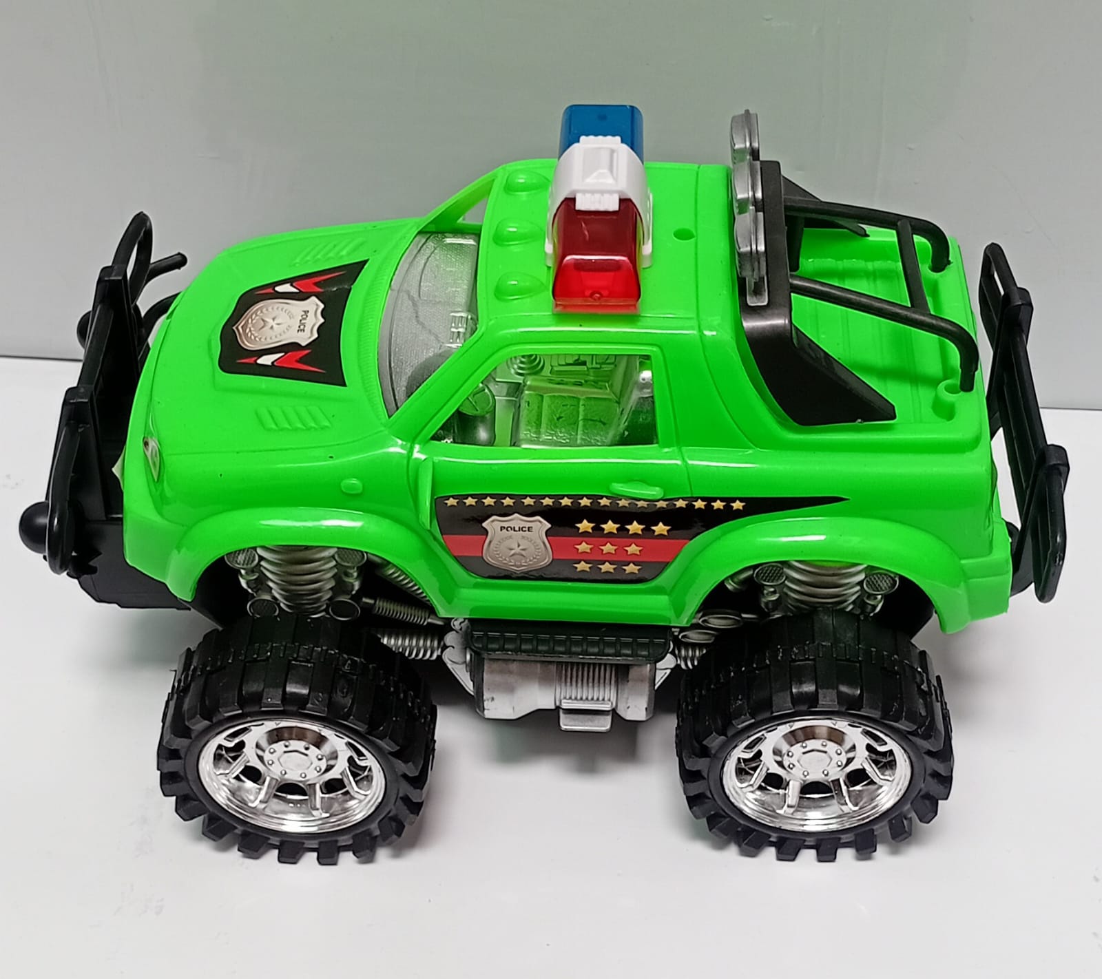 Big Size Friction Police Jeep multi color toys for kids Push & Go Hard Material Car for Babies & Kids Friction Powered Wheels | No Batteries Required 3903