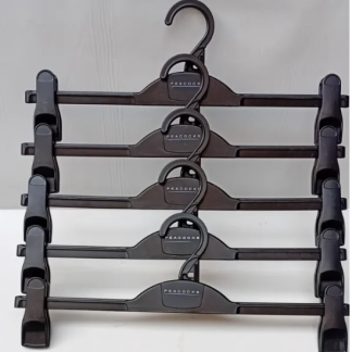 Pack Of 10 - Plastic Hangar Pants Skirt Hangers, Trouser Holder