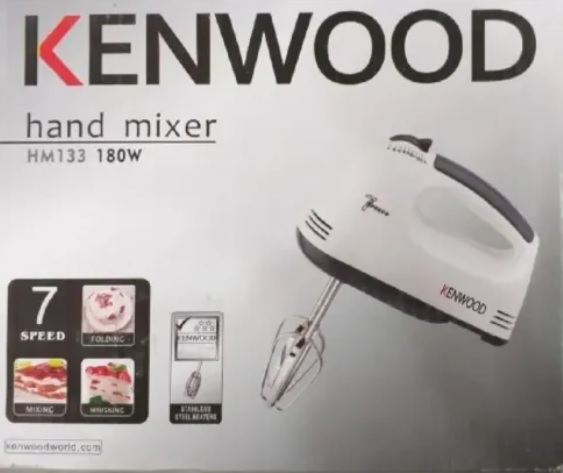 Hand Mixer - Kenwood - Keenwood Electric Hand Mixer – 7 Speed Egg Beater – Cake Baking Mixer – Handheld Cream Blender – Powerful Imported Hand Beater Machine – Best Quality Food Mixer – Easy to Use