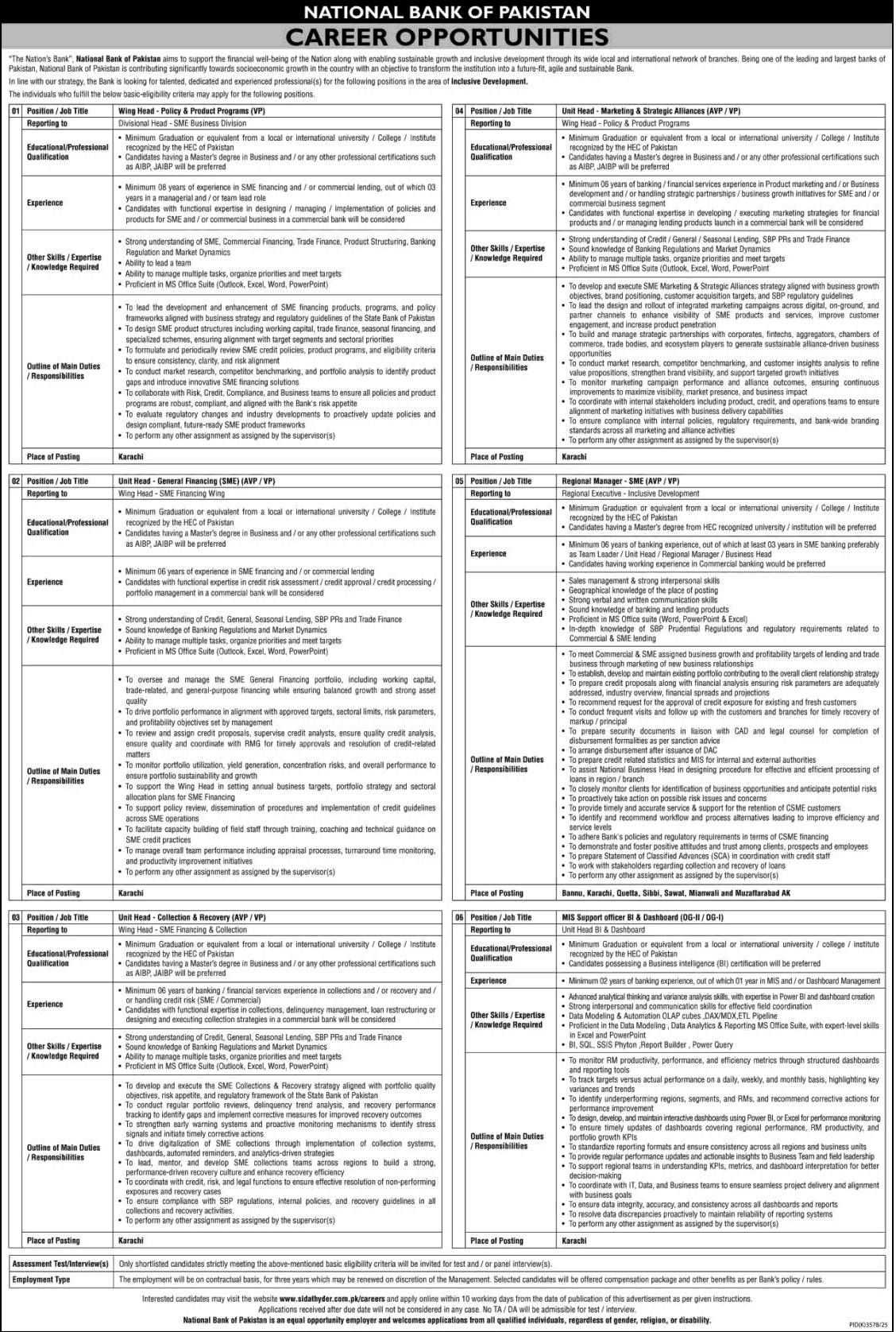 National Bank of Pakistan Jobs May 2026 Apply Online Regional Managers & Others NBP Latest