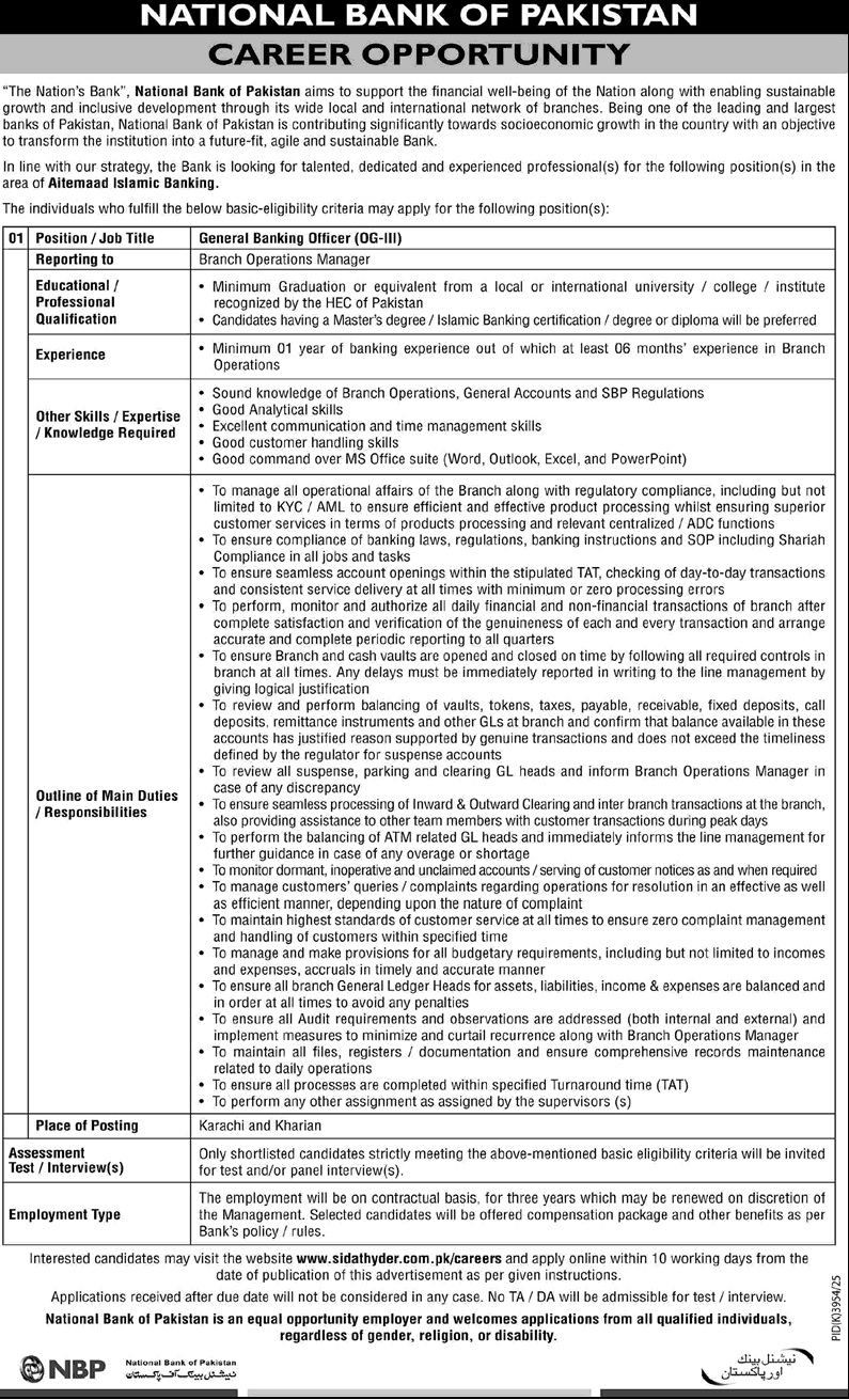 Jobs nbp