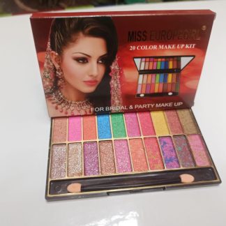 Multi-Colored Eyeshadow Palette: 20 Shades of S Glitter, and Metallic (Waterproof)