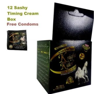 Knight Rider Pack Of 12 Extra Timing Condoms Black