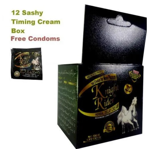Knight Rider Pack Of 12 Extra Timing Condoms Black
