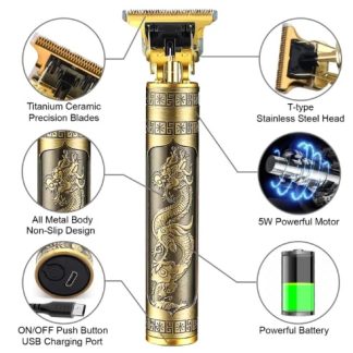 T9 Vintage Hair Trimmer For Men | T9 Rechargeable Shaver Machine For Men | Professional Hair Trimming Machine | Hair Trimmer and Shaver For Boys